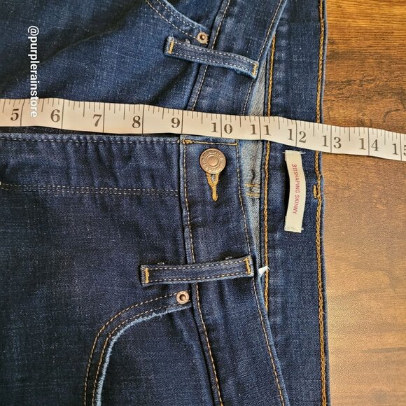 Levi's Jeans Size 34 Skinny Mid Rise 311 Shaping Tummy Control Dark Wash Stretch - Picture 10 of 13